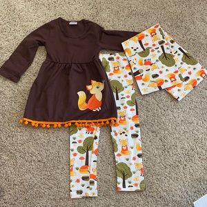 NEW without tags 3 piece fall set Girls 2/3